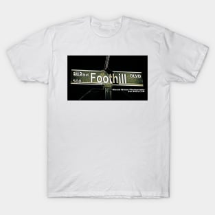 Foothill Boulevard, San Dimas, California by Mistah Wilson T-Shirt